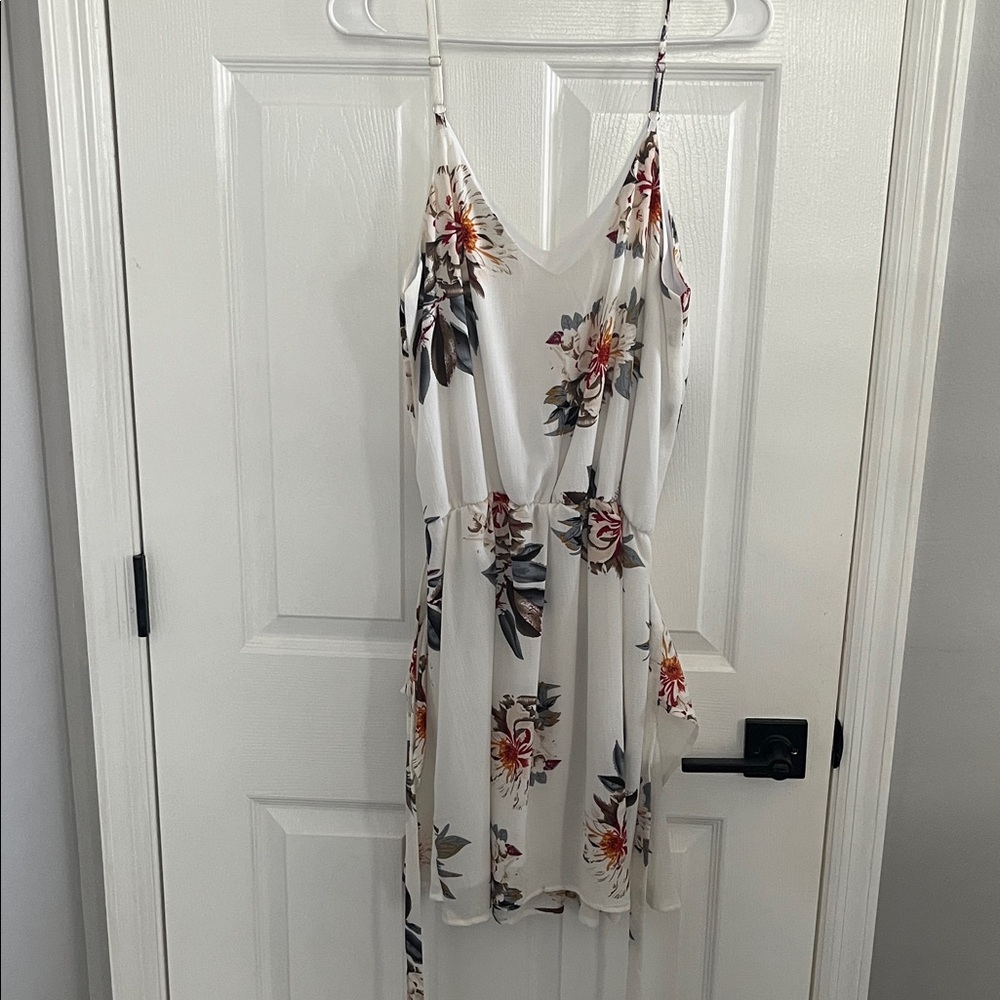 Grace Karin Floral Print Spaghetti Strap Dress - Size M